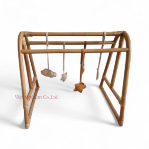 Minimalist Rattan Play Gym