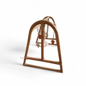 Minimalist Rattan Play Gym