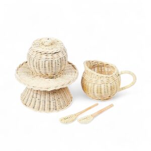 Natural Rattan Cooking Set