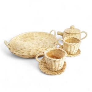 Rattan Tea Set for Cozy Moments