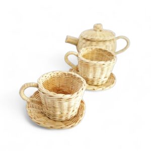 Rattan Tea Set for Cozy Moments