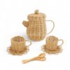 Rattan Tea Set for Creative Play