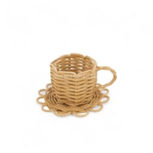 Rattan Tea Set for Creative Play
