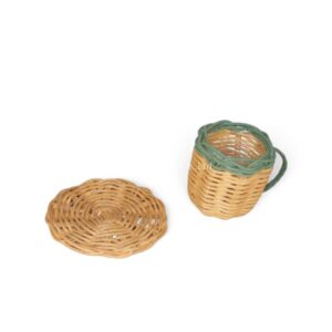 Rattan Tea Set with Bohemian Style