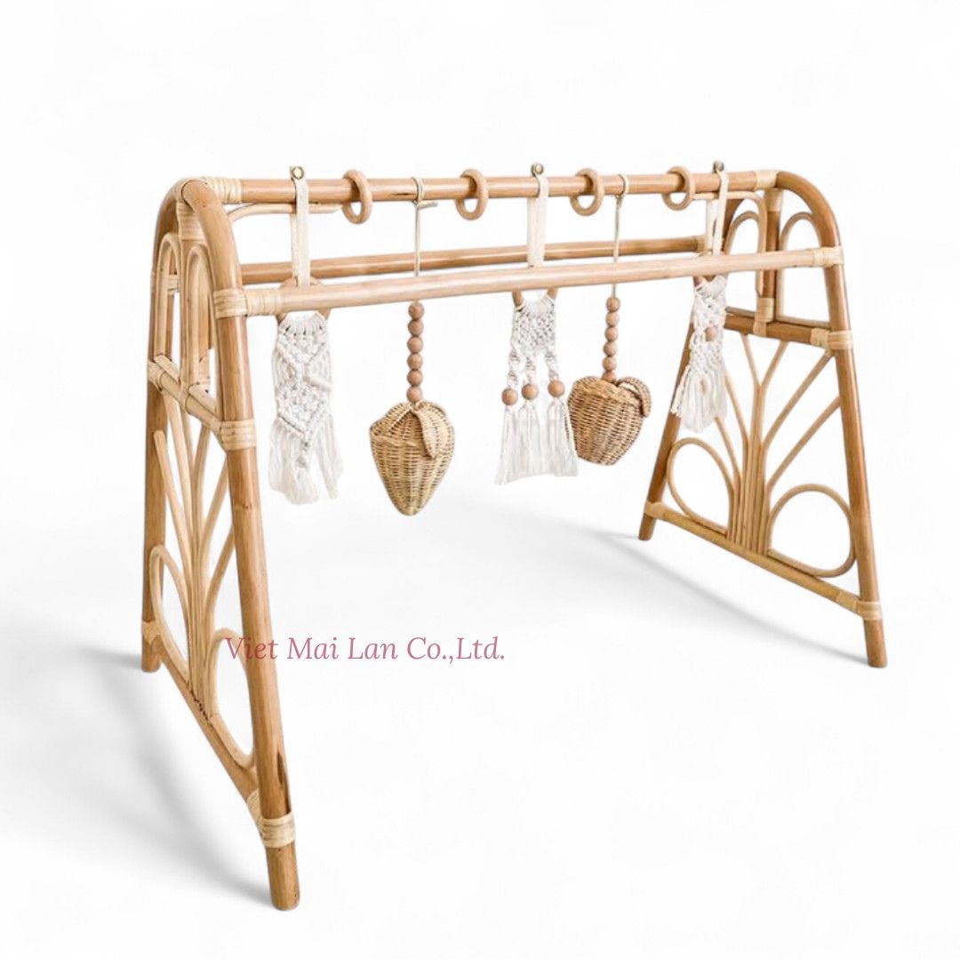Vintage Rattan Play Gym