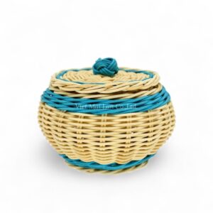 Vintage Style Rattan Pot