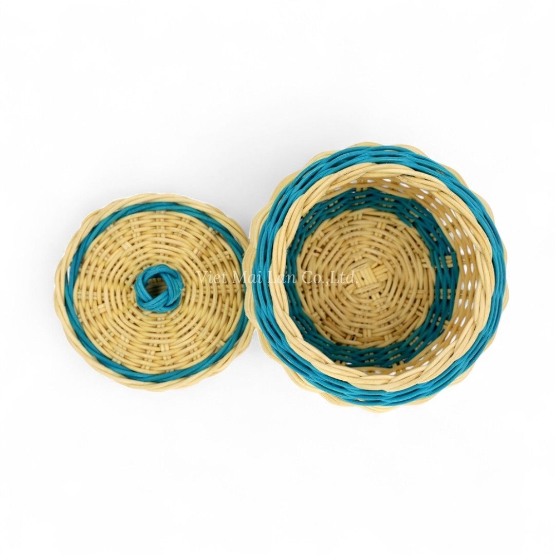 Vintage Style Rattan Pot