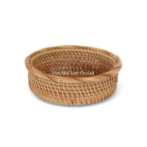 3-Piece Rattan Tray Set