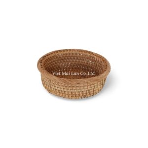 3-Piece Rattan Tray Set