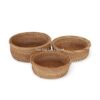3-Piece Rattan Tray Set