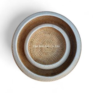 Artisan Rattan Tray Set