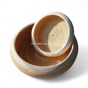 Artisan Rattan Tray Set