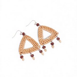 Beach Style Rattan Earrings