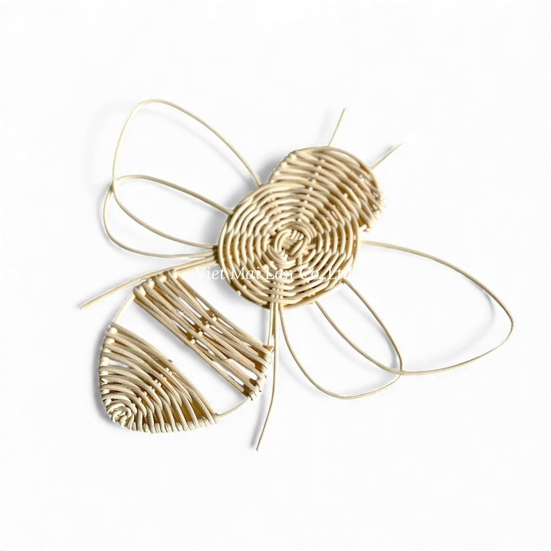 Bee Rattan Kids Wall Decor