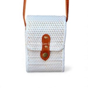 Bohemian White Rattan Bag