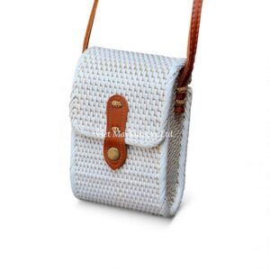 Bohemian White Rattan Bag