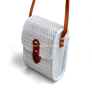 Bohemian White Rattan Bag
