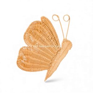Boho Butterfly Rattan Kids Wall Decor