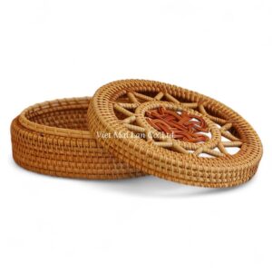 Boho Jewelry Rattan Box