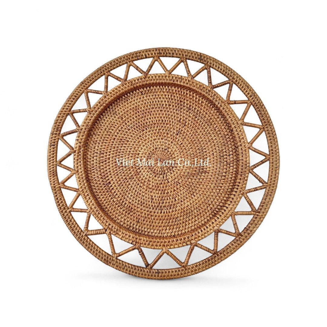 Boho Rattan Charger Plate