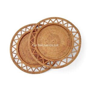 Boho Rattan Charger Plate