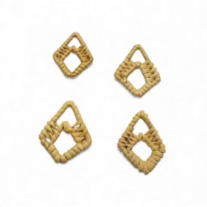 Boho Rattan Charm for Necklace
