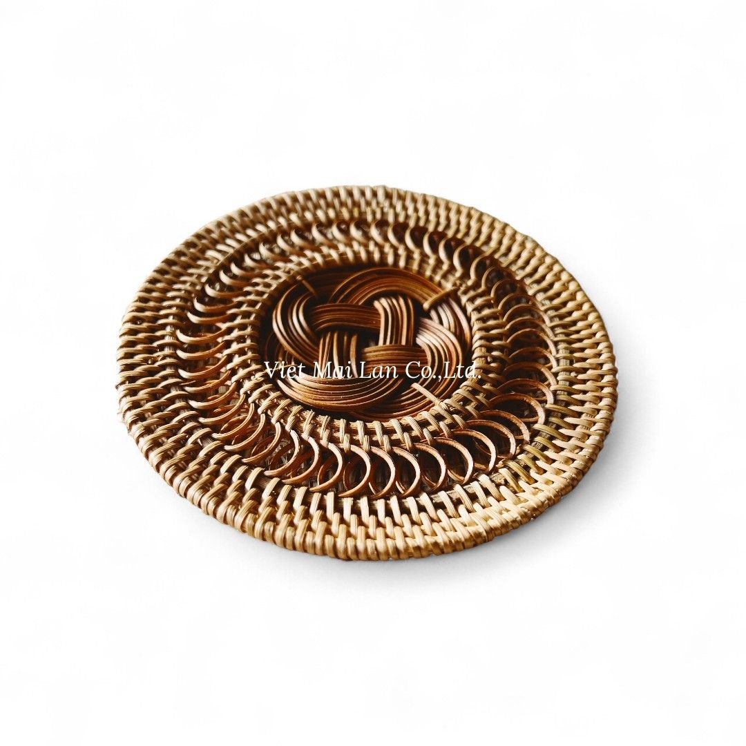 Boho Rattan Coaster