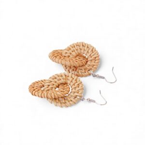 Boho Rattan Earrings