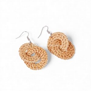 Boho Rattan Earrings