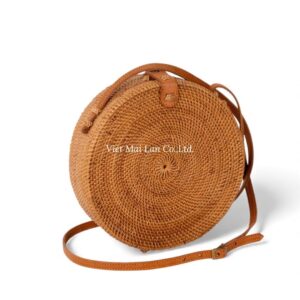 Brown Rattan Bag