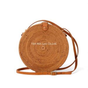 Brown Rattan Bag