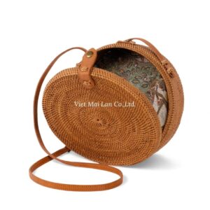 Brown Rattan Bag