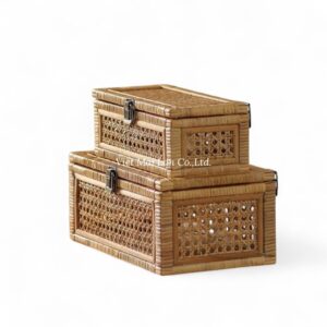 Brown Rattan Box