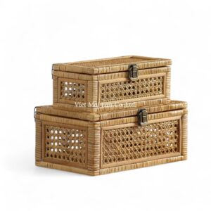 Brown Rattan Box
