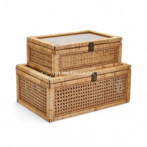 Brown Rattan Box
