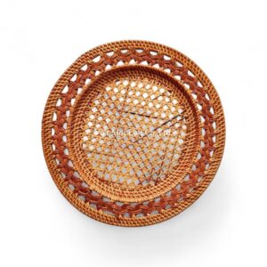 Brown Rattan Charger Plate