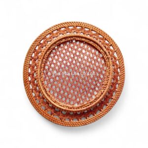 Brown Rattan Charger Plate