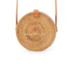Brown Round Rattan Bag