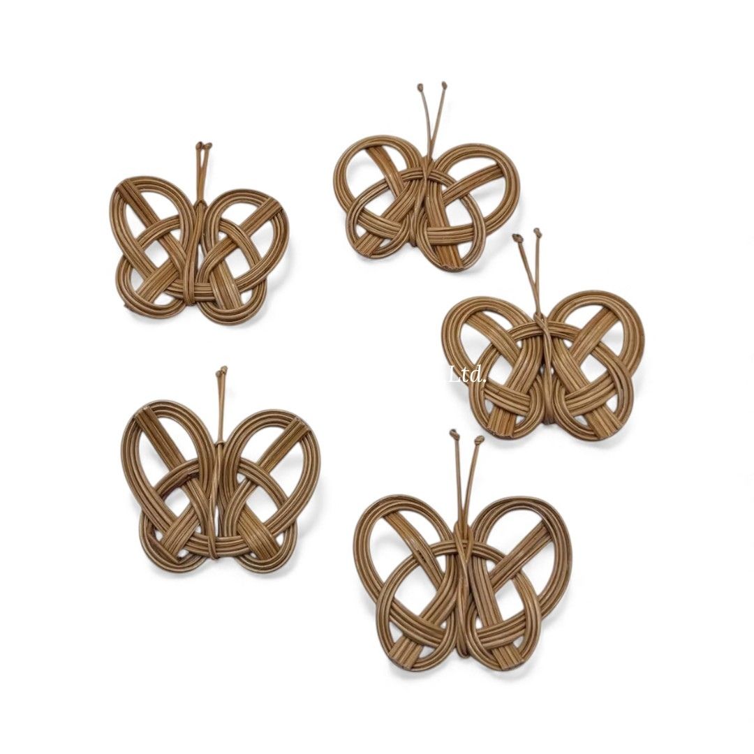 Butterfly Rattan Charm
