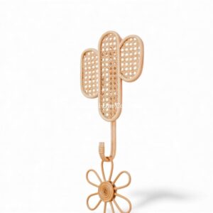 Cactus Rattan Kids Wall Shelf