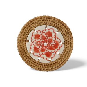 Ceramic Rattan Coaster