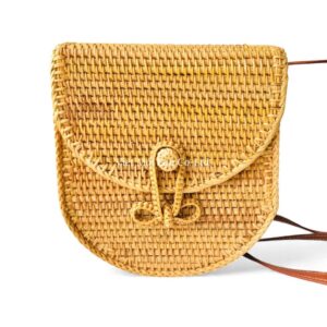 Chic Crossbody Rattan Bag