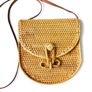 Chic Crossbody Rattan Bag