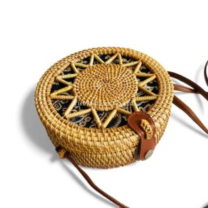 Chic Round Rattan Bag