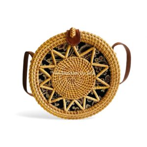 Chic Round Rattan Bag