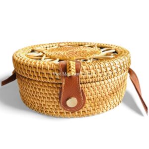 Chic Round Rattan Bag