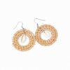 Circle Rattan Earrings