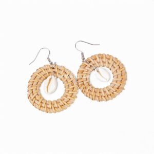 Circle Rattan Earrings