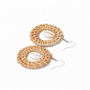 Circle Rattan Earrings