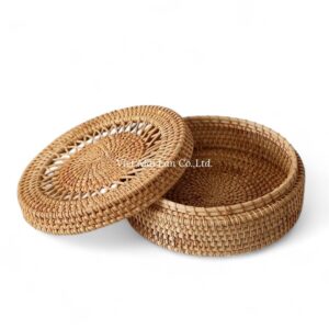 Classic Jewelry Rattan Box